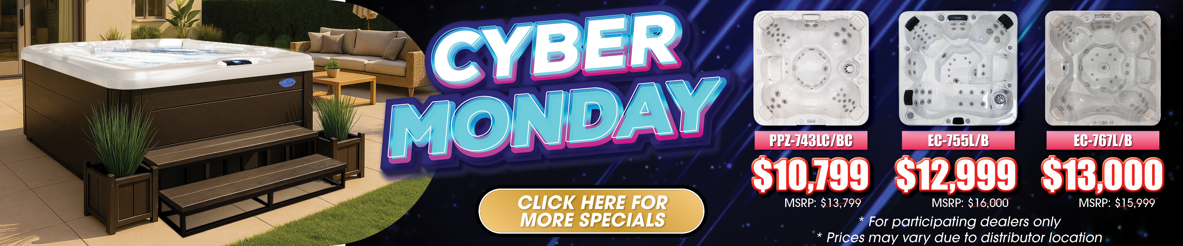 Calspas hot tub being used in a family setting - Pinellas Park