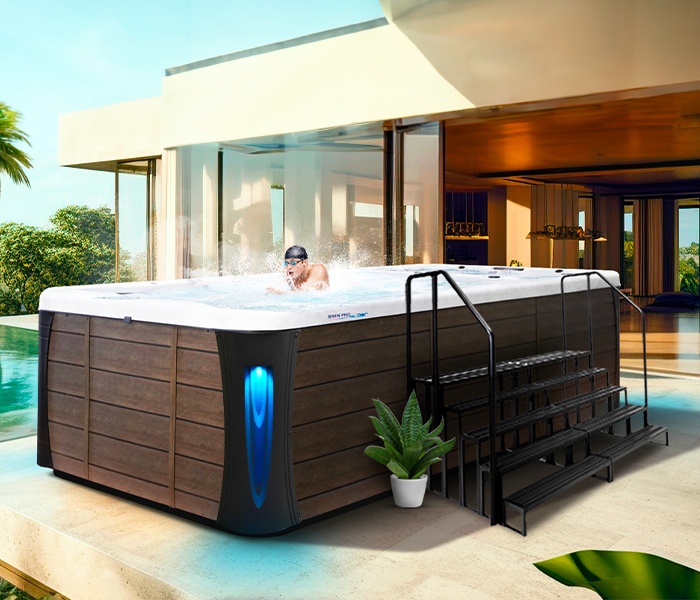 Calspas hot tub being used in a family setting - Pinellas Park