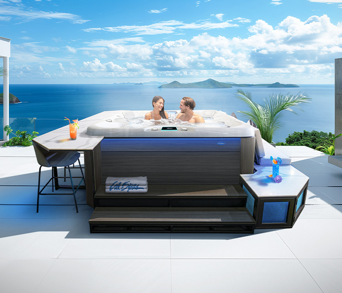 Calspas hot tub being used in a family setting - Pinellas Park
